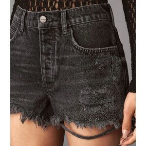 PILCRO Embellished Denim Shorts